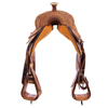 Burns Russet Barbwire Border Ranch Cutter Saddle